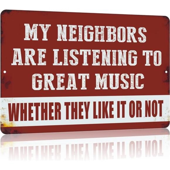Vintage Man Cave Decor Funny Sarcasm Music Metal Tin Signs - Picture 1 of 7